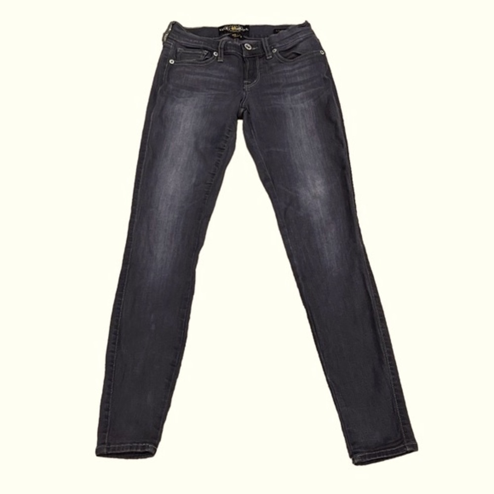 Lucky Brand Gray Charlie Denim Legging Jean Size 24 Women's